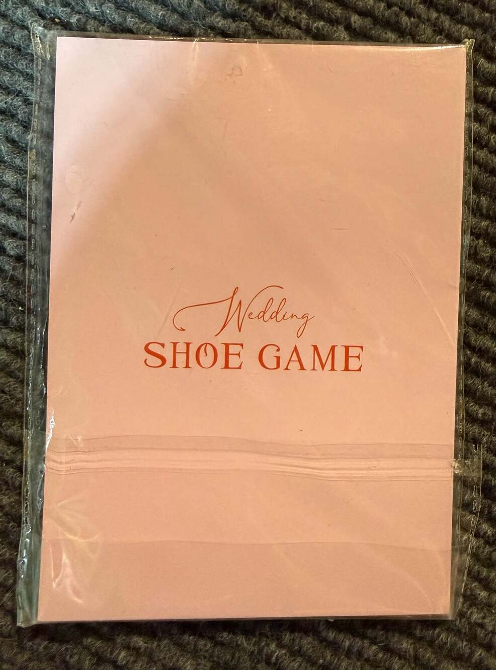 Wedding Shoe Game Question Cards Set